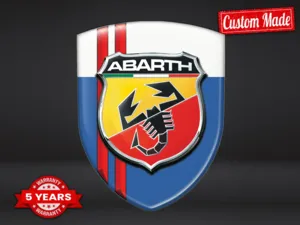 Fiat Abarth Emblèmes Silicone Auto Durables Max Sport Pro Stylés
